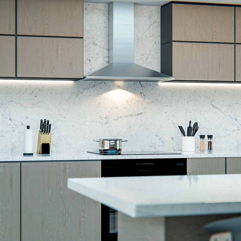 Thumbnail: Falco 90cm Pyramid Extractor ONL-90P53 Wall Mounted Chimney - Image 3