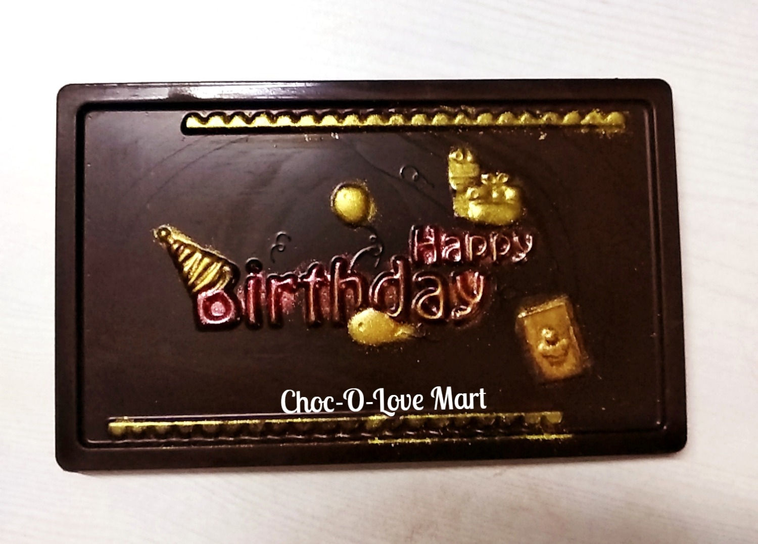 Happy Birthday - Big Sugar Free Chocolate Bar