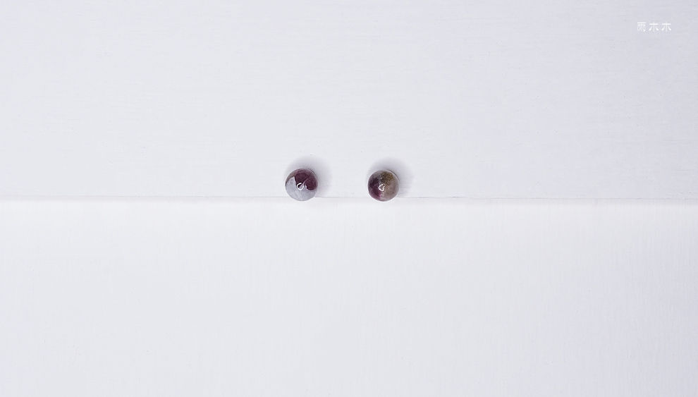 P-0035天然紫丁香玉石直孔7.5圓珠