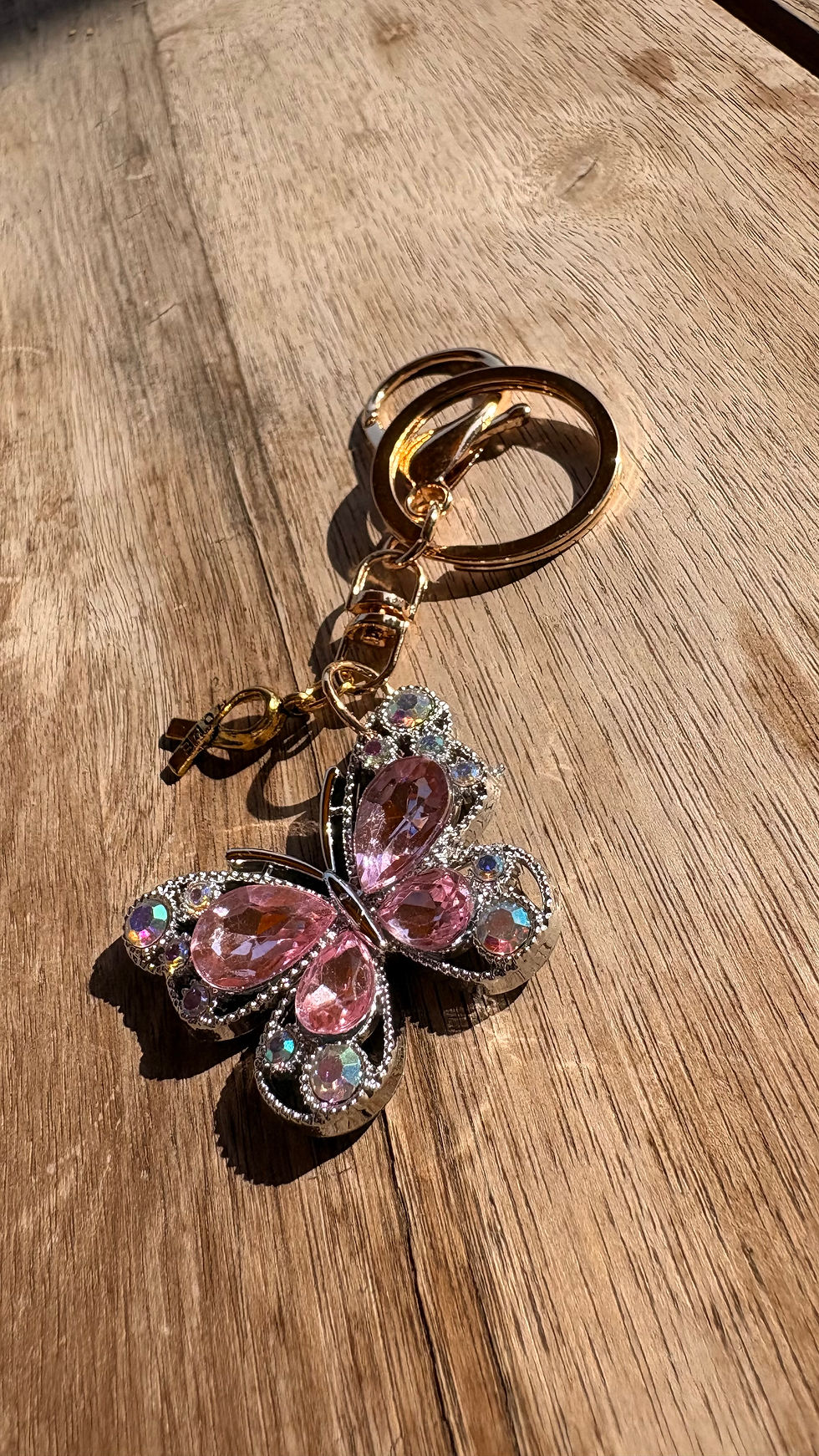 Miniature : Bijou de sac Papillon de lumière et Ruban Endométriose