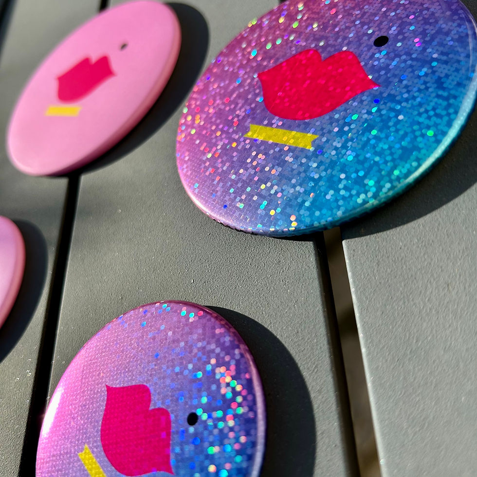 Miroir à paillettes La Belle & l'endo