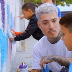 Arte urbana transforma espaço da AEBAS Frei Damião, em Palhoça