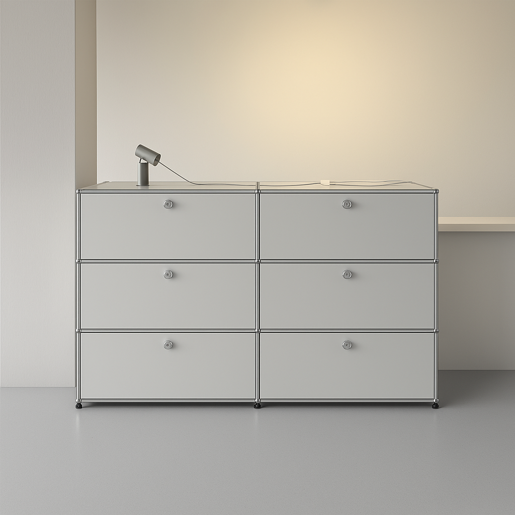 Kommode in Lichgrau von USM
