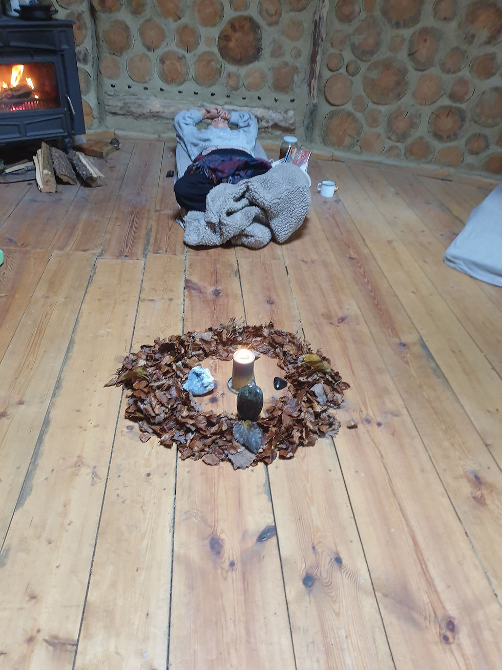 Well earned rest and time for bed after a day of intense energy processes.