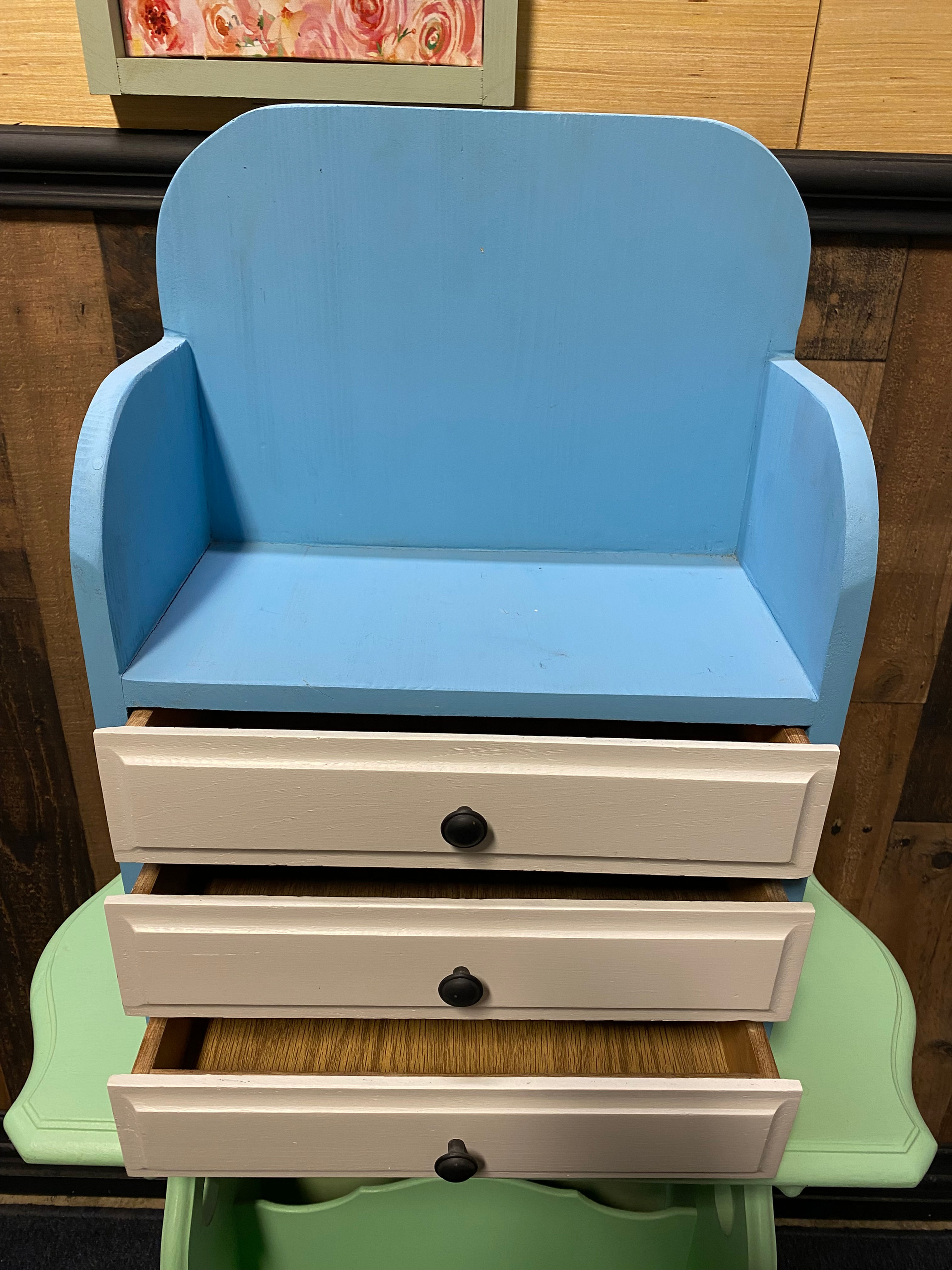 Blue Table Cabinet