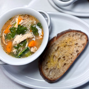 Lemon Chicken Orzo Soup