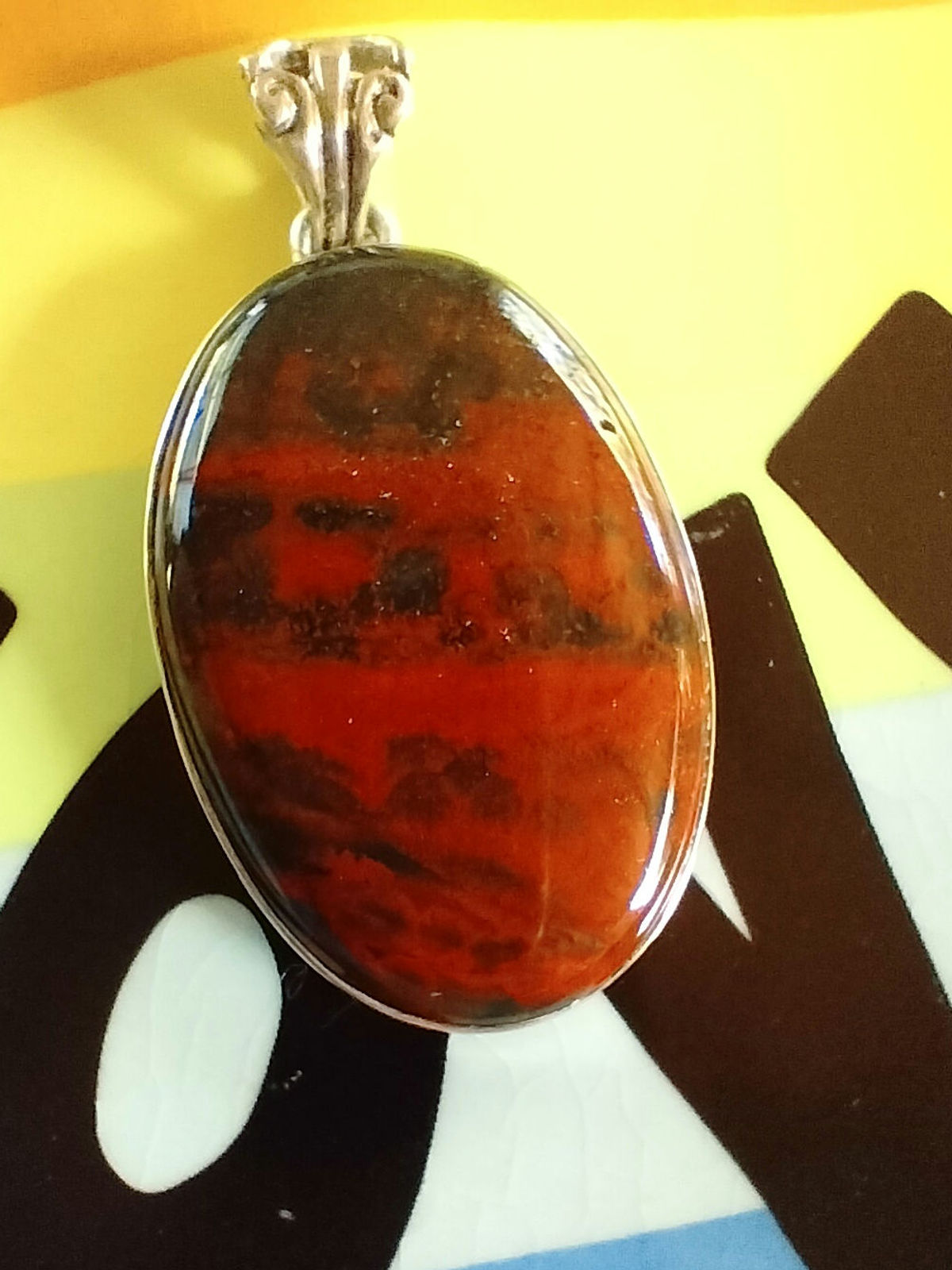 Bloodstone blessings pendant