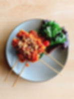 Tofu Sticks with Satay Sauce