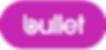 Bullet logo on purple oval