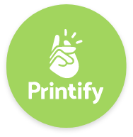 Printify logo in green circle