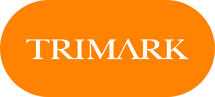 Trimark logo on orange oval
