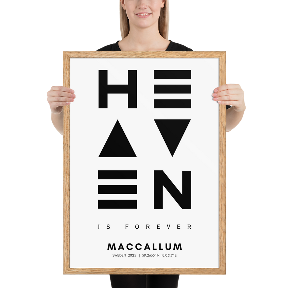 Thumbnail: Framed matte paper poster MAC