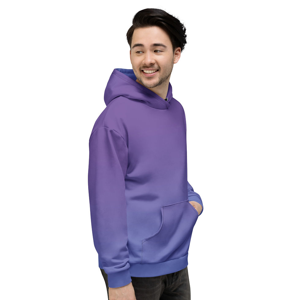 Thumbnail: purple blue Unisex Hoodie