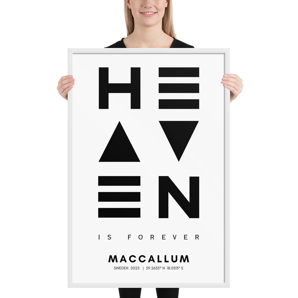 Thumbnail: Framed matte paper poster MAC
