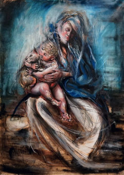 Materinità con gatto