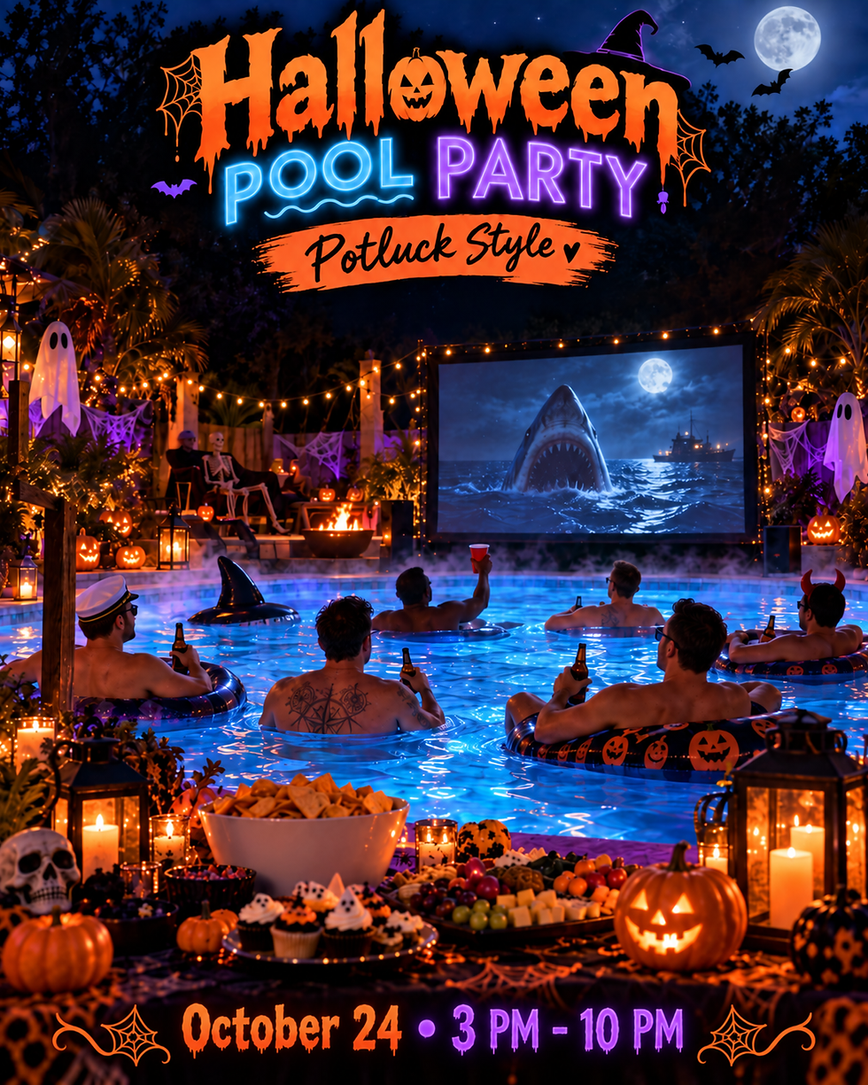 Halloween Pot Luck Pool Party