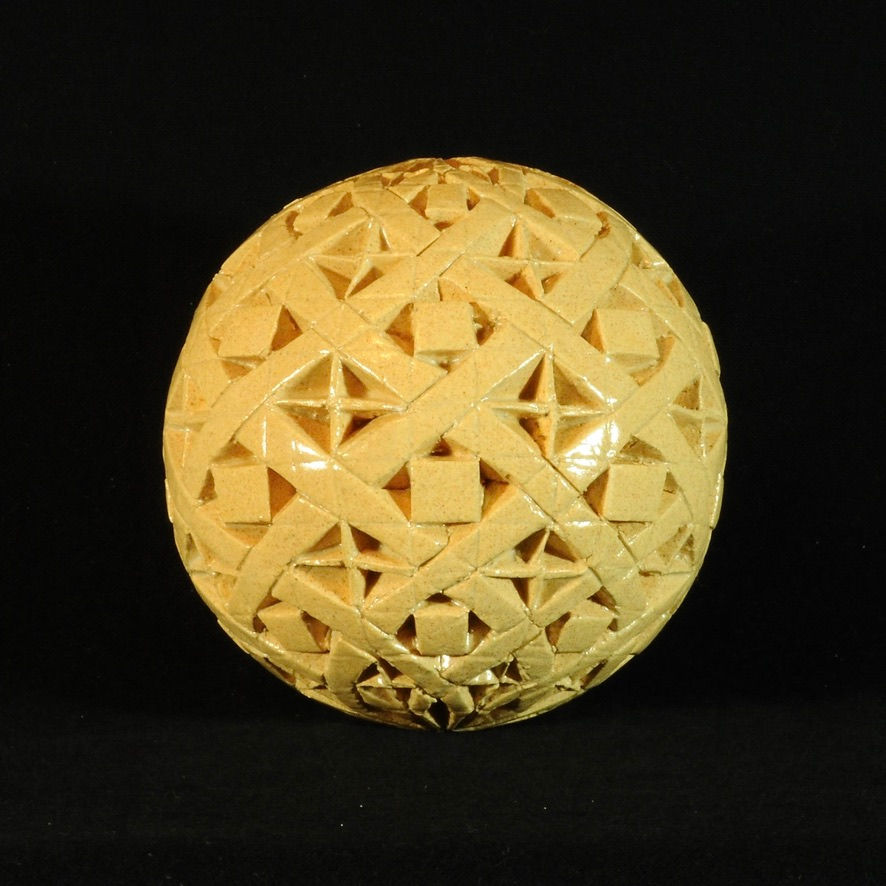 Golden Promise, 3 3/4"d, signed RWeber 2005