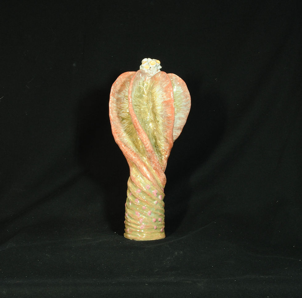 Thumbnail: "Spindle Brite", 11 x 5, 2012,  signed with monogram