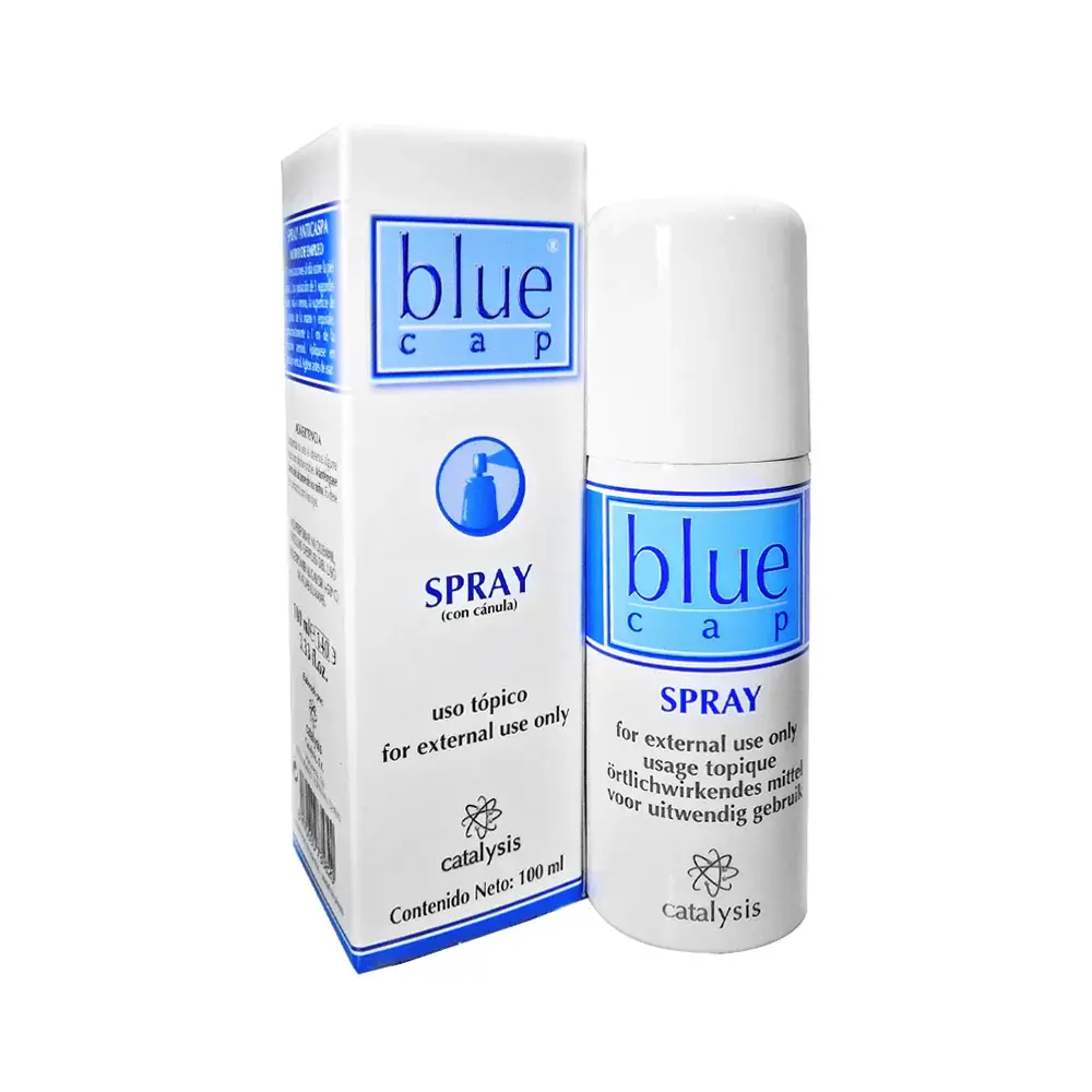 Blue Cap Spray Psoriasis, Seborrhea Dermatitis, Eczema, Itching 100ml