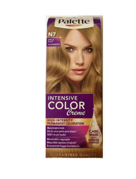 Thumbnail: Schwarzkopf Palette Intensive Color Creme Permanent Hair Dye Colour N1 - 7.1