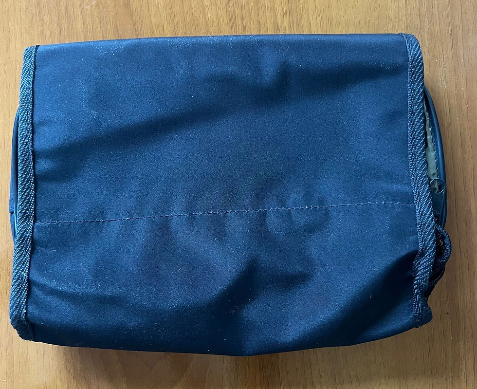 Thumbnail: GILLlETTE MENS Black Travel TOILETRY BAG Shave Case