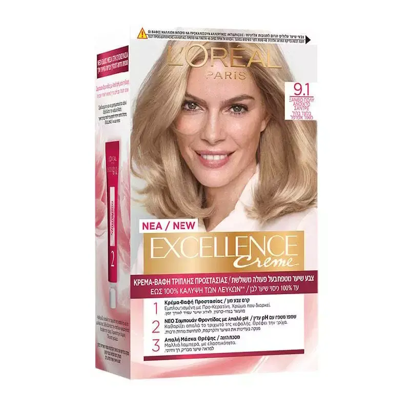 L'oreal Paris Excellence Creme Hair Dye 9.1