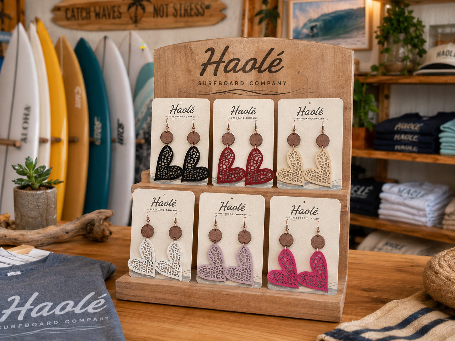 Leather Heart Beach Drop