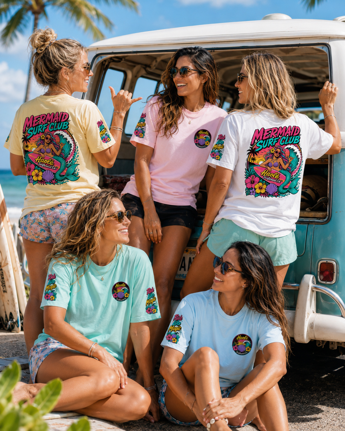 Haolé Mermaid Surf Club Women’s Tee