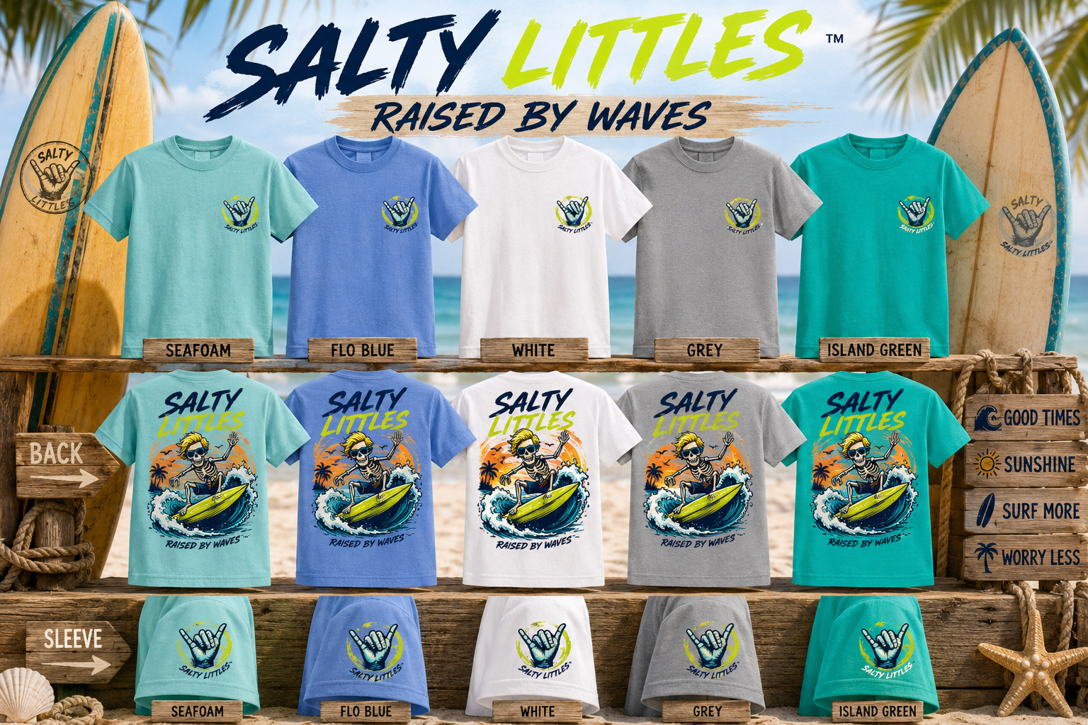 Boys Grom Salty Littles Tee