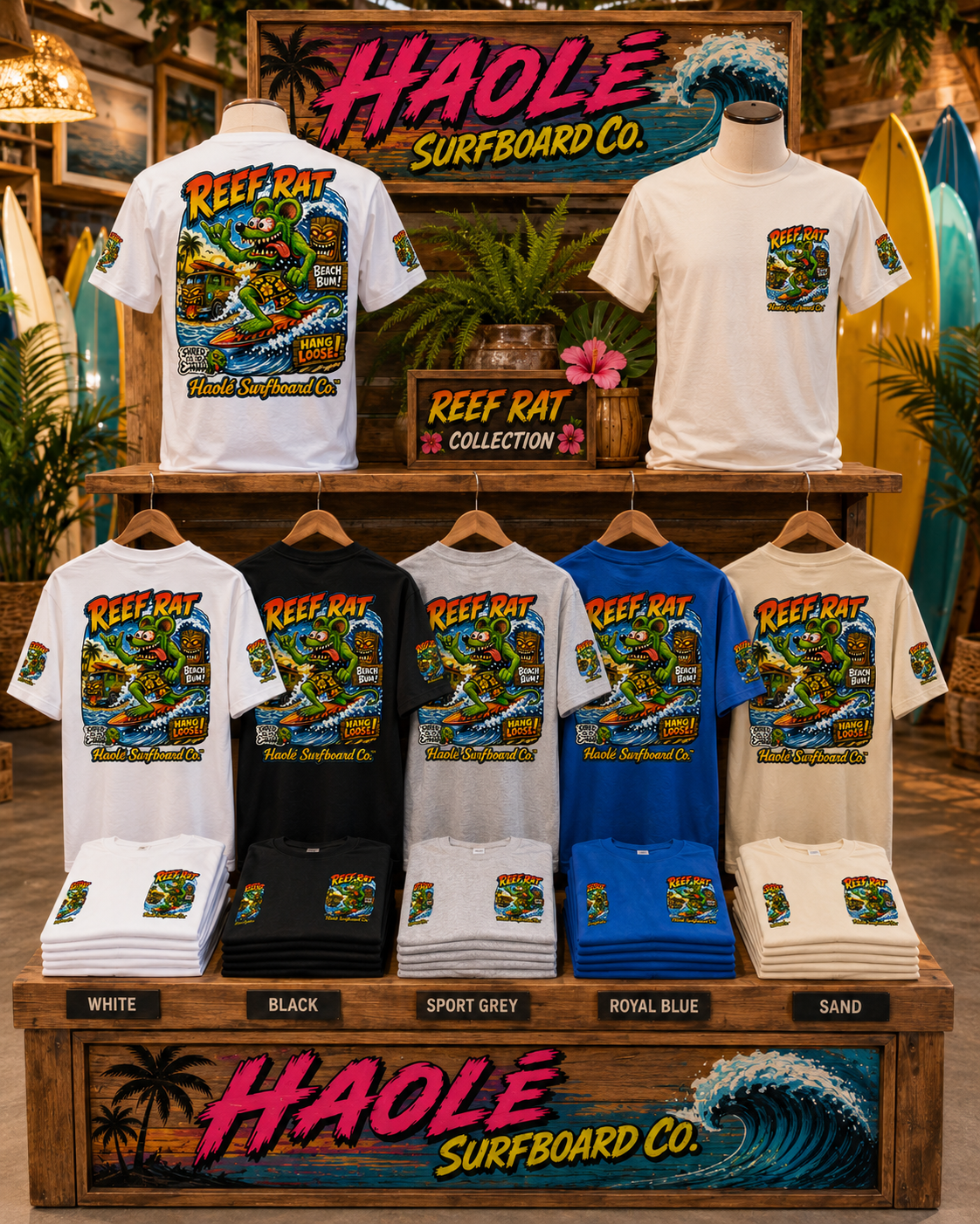 Haolé Reef Rat Hang Loose Men’s Tee