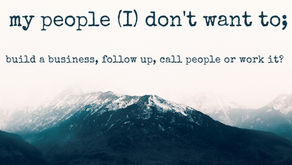 What if my people (I) don't want to build?