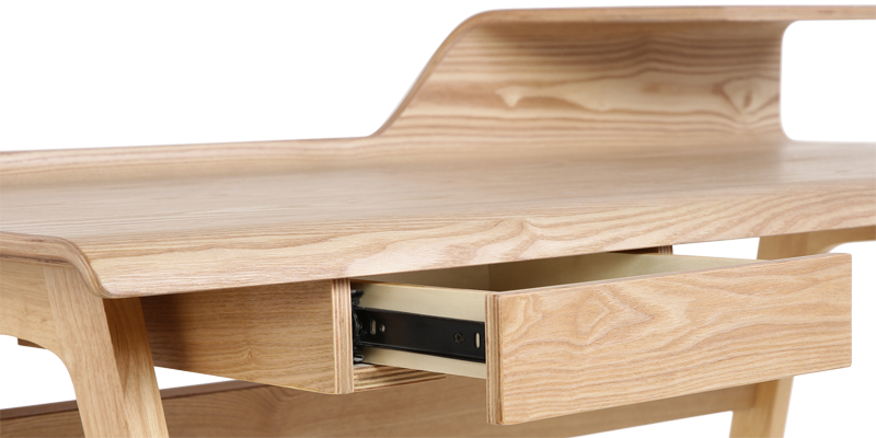 Thumbnail: Script - Godrej Interio Hood Study Desk - Natural Ash Drawer