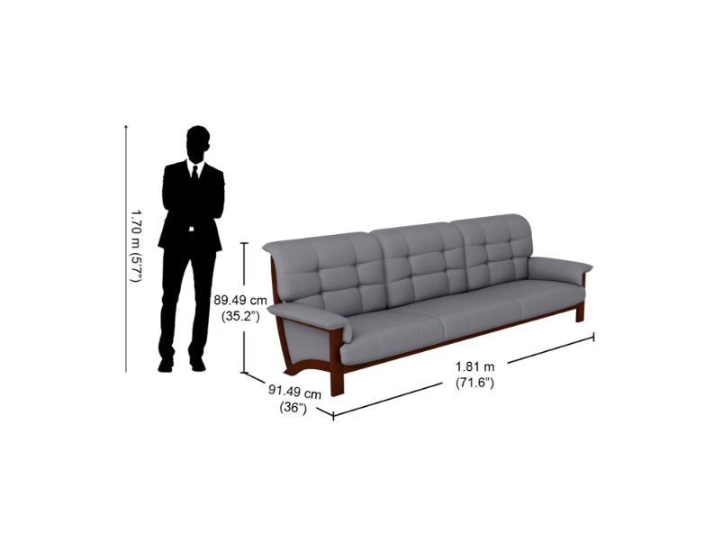 Thumbnail: Godrej Oakland Sofa Dimension