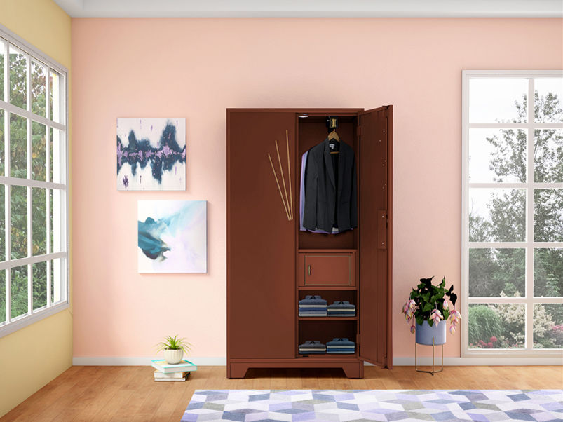Thumbnail: Godrej Centurion 2 Door Steel Almirah Pantone Brown