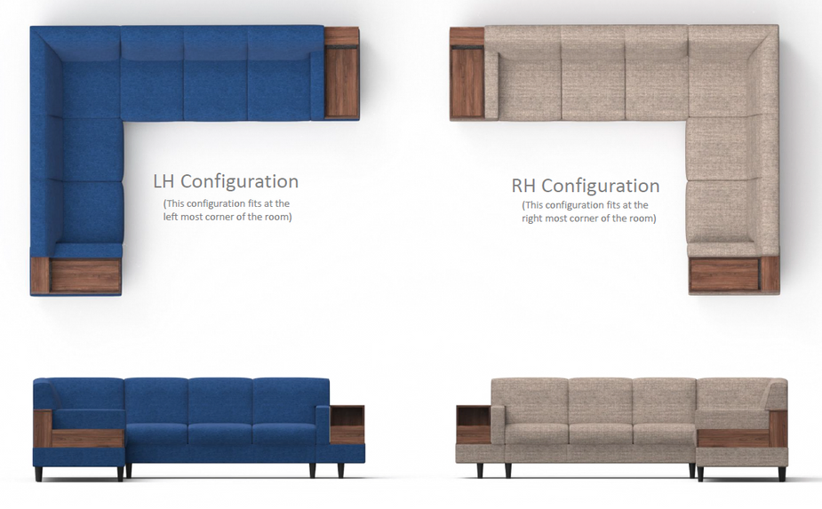 Thumbnail: Godrej Arcade Sofa LH RH Configuration