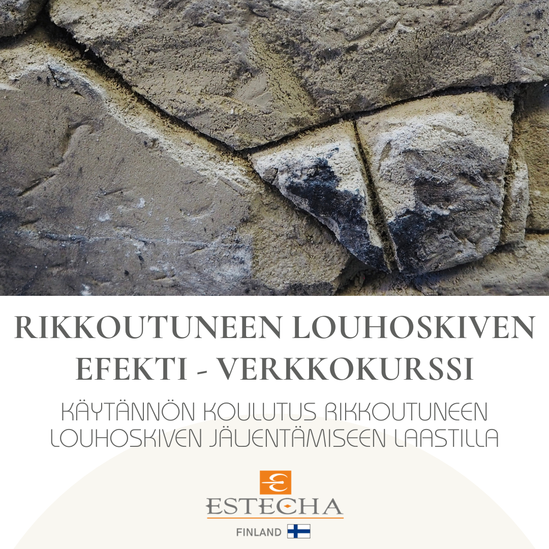 Rikkoutunut louhoskivikurssi