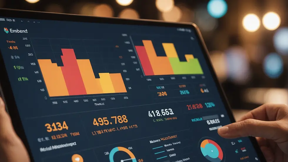 A graph showing market trends and audience engagement