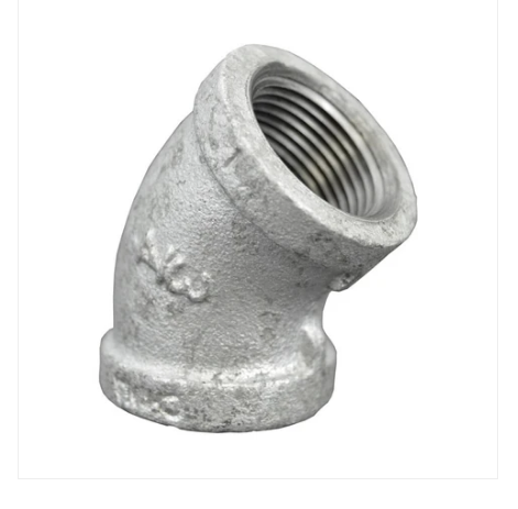 Galvanized Threaded 45 Elbow Pipe 3/4" - FT-GAL-EL34X45DEG