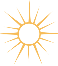 Sun symbol representing light, growth, and clarity as part of the Seen Heard Empowered brand.