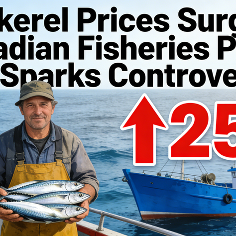 Mackerel Prices Surge, Canadian Fisheries Policy Sparks Controversy