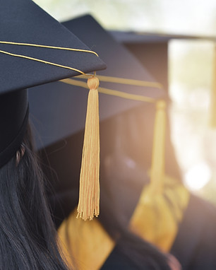 Graduation Caps Closeup