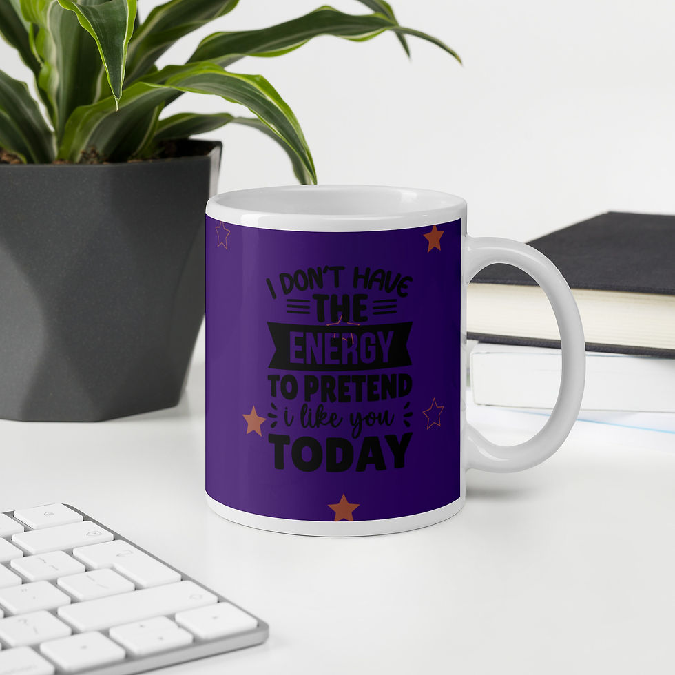 Miniatyrbild: Rolig Kaffemugg med Attityd – Funny Quote Mug 💖