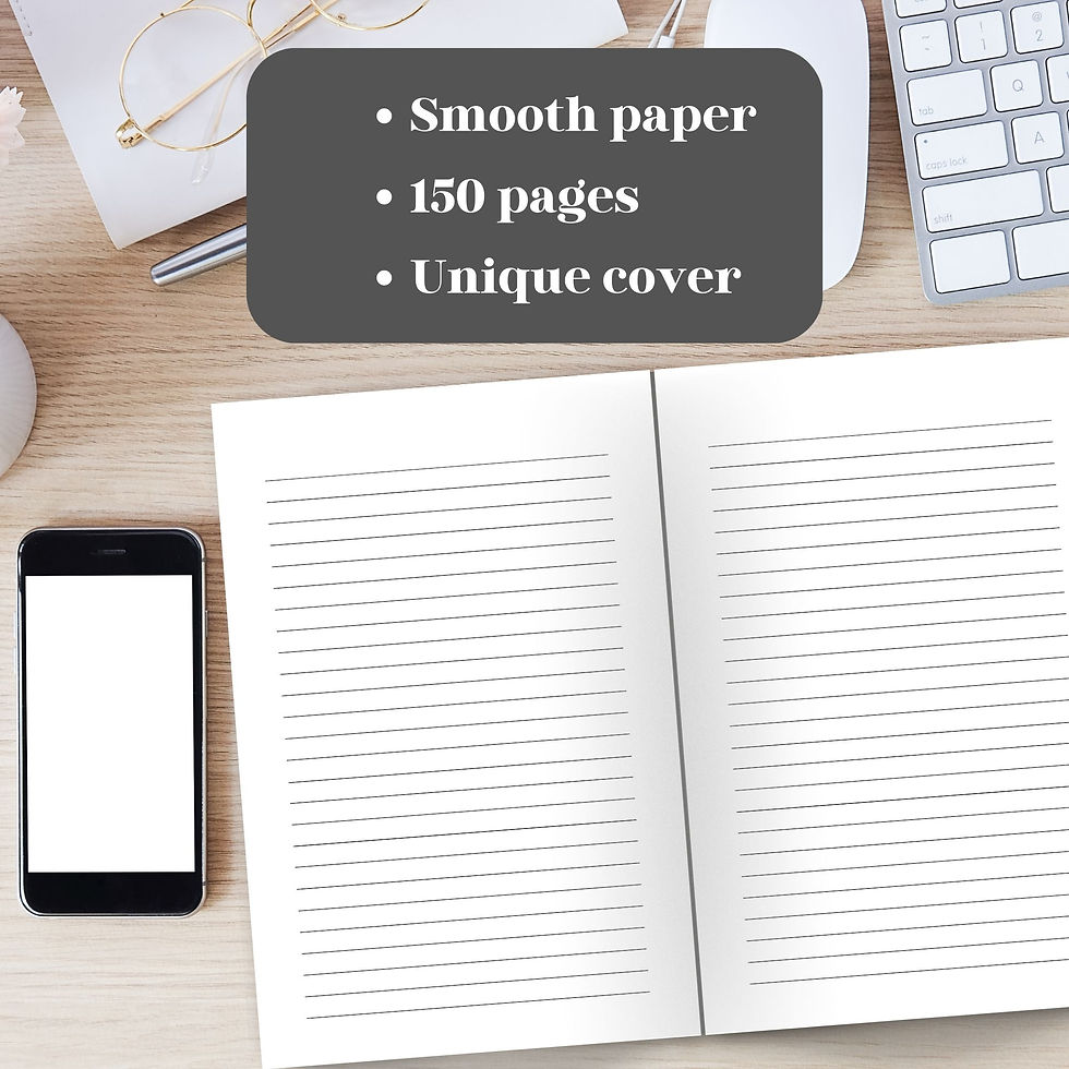 Miniatyrbild: Mångsidig Anteckningsbok – Perfekt för Journalföring och Kreativt Tänkande
