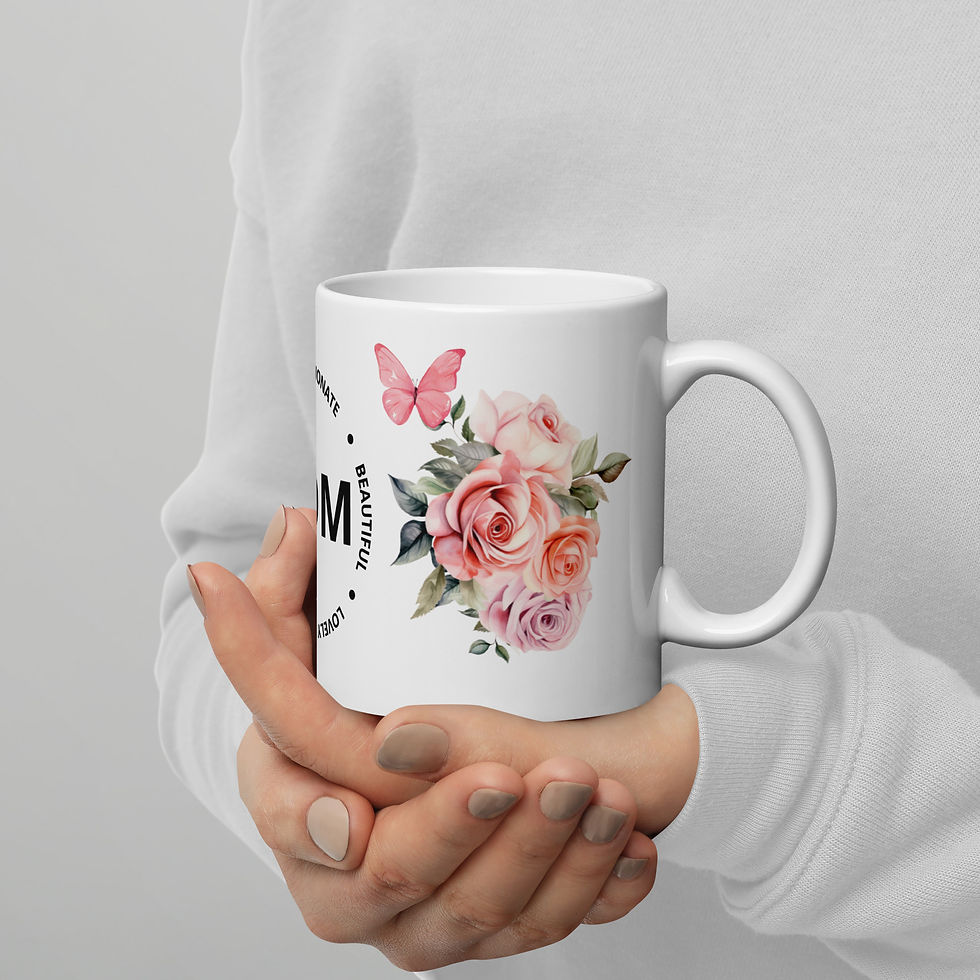 Miniatyrbild: Inspirerande Kaffemugg för Mamma 🌸🦋✨