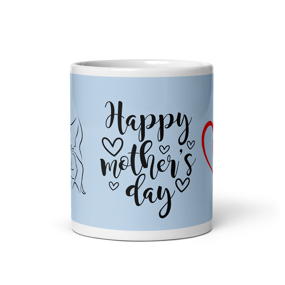 Miniatyrbild: Happy Mother’s Day Mug – Kärleksfull Kaffemugg till Mamma 💖✨