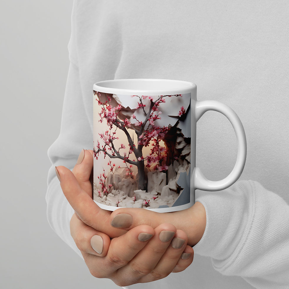 Miniatyrbild: Elegant Sakura Design för Kaffe & Te ☕✨