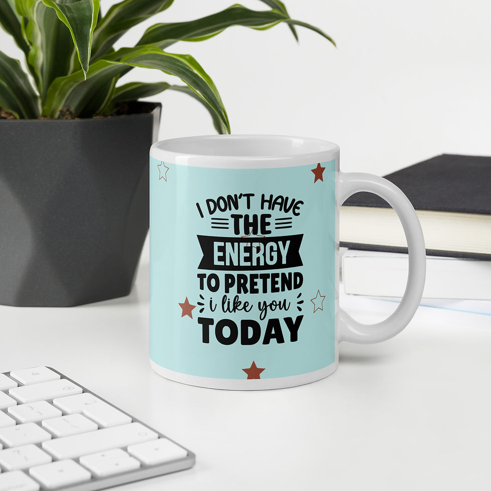 Miniatyrbild: Rolig Kaffemugg med Attityd – Funny Quote Mug 💖