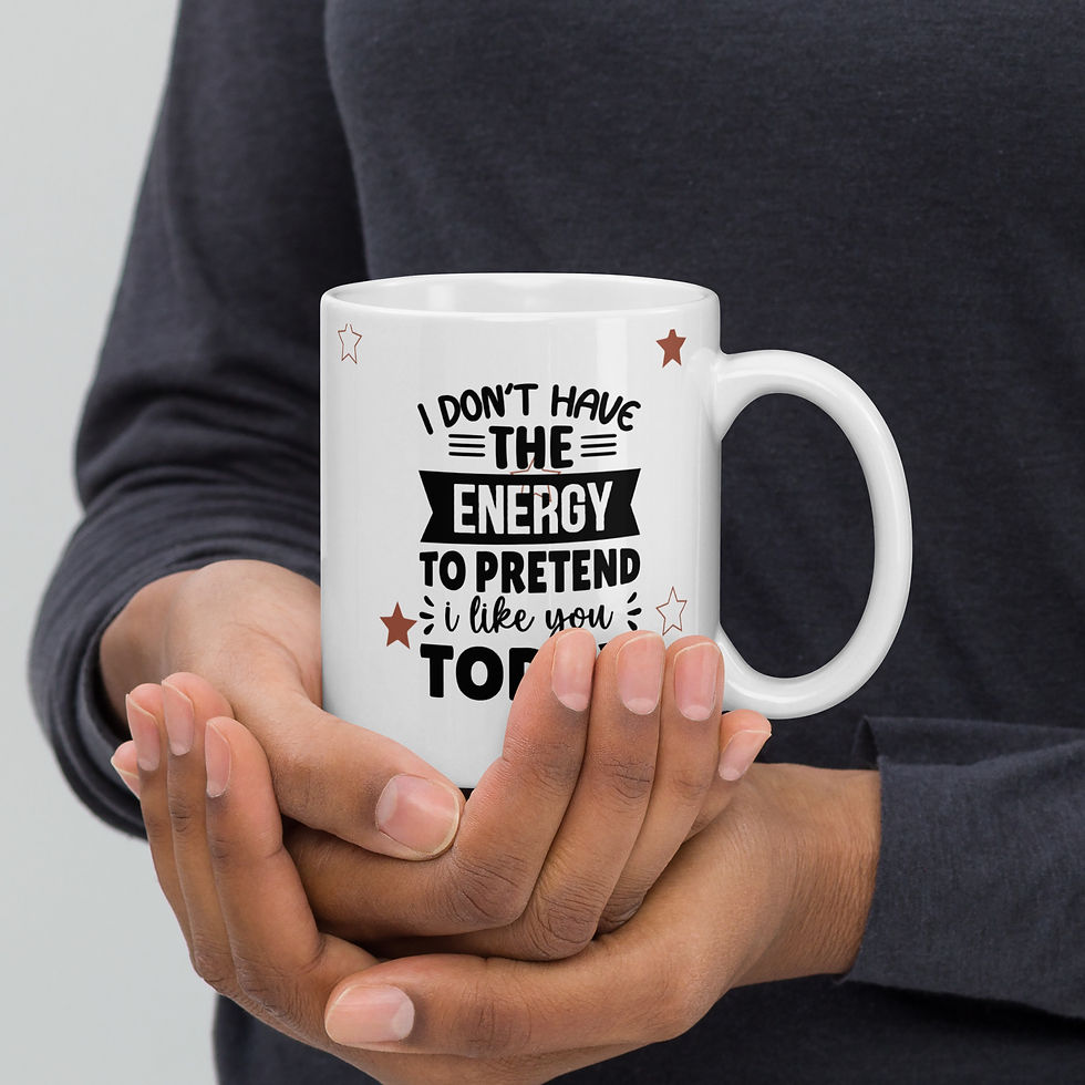 Miniatyrbild: Rolig Kaffemugg med Attityd – Funny Quote Mug 💖