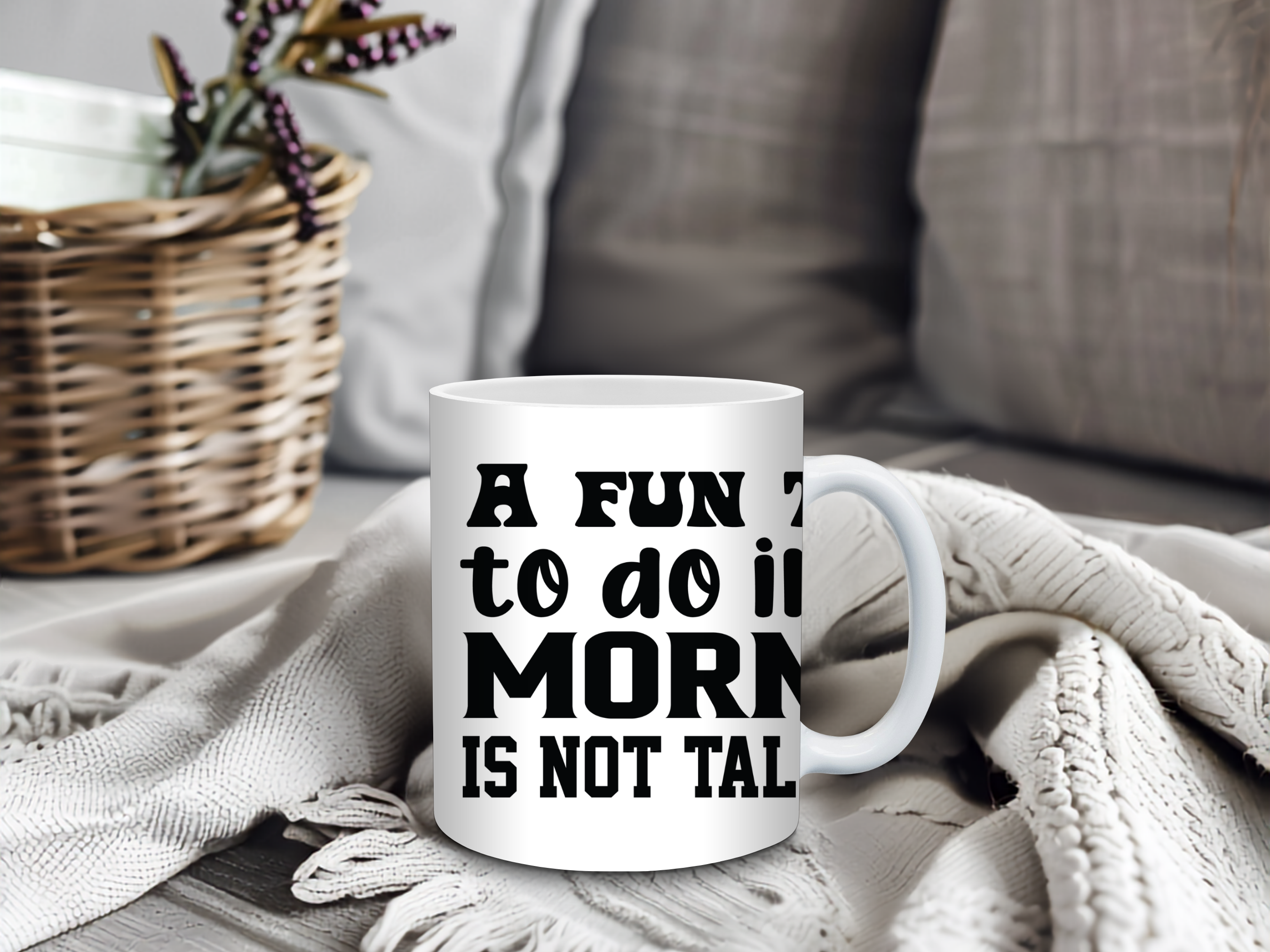 Rolig Kaffemugg för Morgontrötta – Funny Coffee Mug 💖