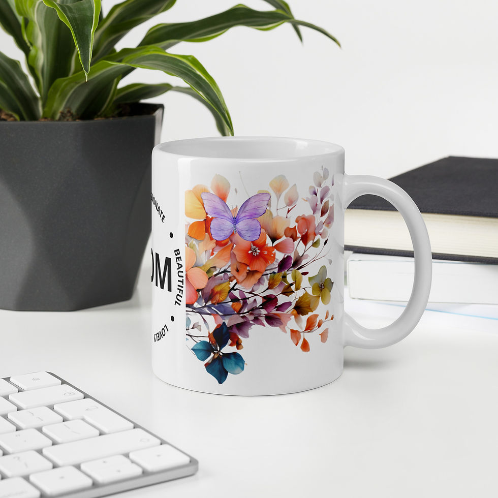 Miniatyrbild: Inspirerande Kaffemugg för Mamma 🌸🦋✨